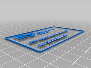 customized business card - dual extrusion 3d print model - Mito3D