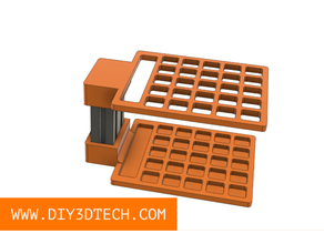 modern desktop shop organizer stand orginization orginizer tool holder 3d print model - Mito3D