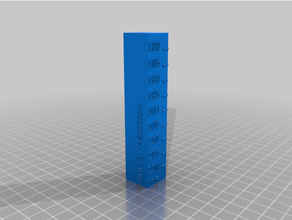 customized temperature calibration tower customized 3d print model - Mito3D