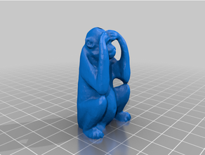 evil monkey whistle 3d print model - Mito3D