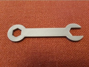 parametric wrench improved open arcol customizer openscad tool 3d print model - Mito3D