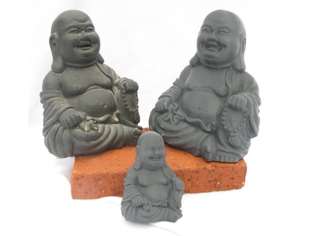 smiling budda 3D print model - Mito3D