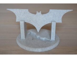 batarang ficar pé base batman dc histórias quadrinhos ender 3 geeetech nerd mármore pla thingiverse 3d print model - Mito3D