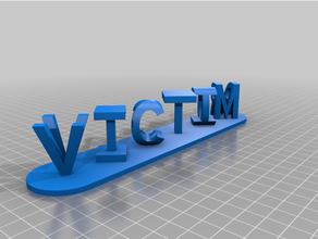 dual block victim victor customized 3d print model - Mito3D