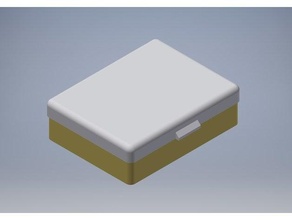 Şirin 3x aaa pil Kutu sırt çantası Kulp destek durum kılıf el feneri lityum snap in snapfit stok mevcut depolama 3d print model - Mito3D