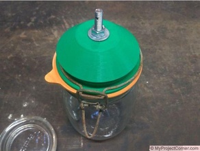 storage jar fly trap flytrap 3d print model - Mito3D