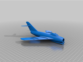 mig 17 1 48 3dmodel aereo modello scala 3d print model - Mito3D