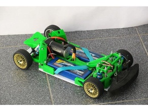elvaradero - 3d printed modular car 10th scale printing brushless easy build print electric vehicle green racing special radio controlled rc rear wheel driven smart tune versatile 3d print model - Mito3D