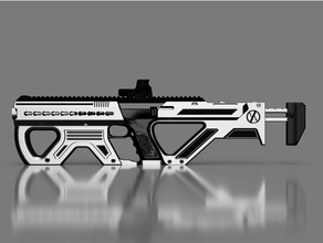 glock cqr carabina kit airsoft 17 18c 3d print model - Mito3D