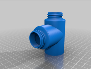 carbonatazione cap tee birra servizio bibita bottiglia carbonatore 3d print model - Mito3D