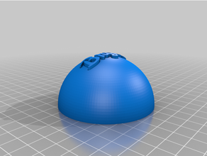 angepasst Weihnachten Ball Text 3d print model - Mito3D