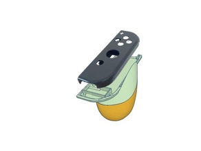 Nintendo interruptor joy con Concha placa traseira firmeza Joycon 3d print model - Mito3D