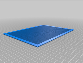 fine mesh screen rectangles circle customizable customizer openscad rectangle square 3d print model - Mito3D