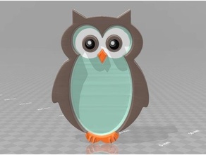 owl - supports 3d print model - Mito3D