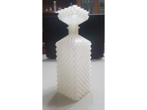 textured bottles bottles container decorative parametric patterns textured 3d print model - Mito3D