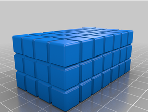 7x4x3 cubo personalizzato 3d print model - Mito3D