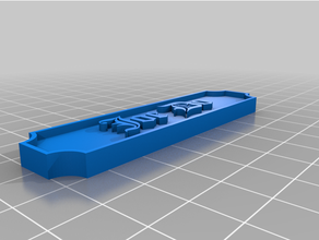 assiette plaque nom boite lettres sonnette 3d print model - Mito3D
