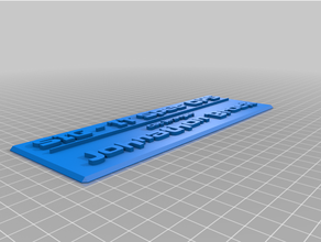 sig piatto johnathon personalizzato 3d print model - Mito3D