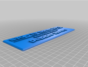 sig plate - debbie rivers customized 3d print model - Mito3D