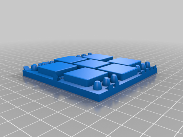 7 piece base plate 3D print model - Mito3D