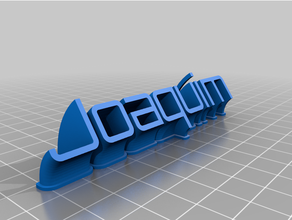 joaquim - letreiro customized 3d print model - Mito3D