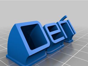 deni- letreiro customized 3d print model - Mito3D