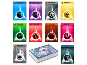 energy type pokemon ball games icon cards 3d print model - Mito3D