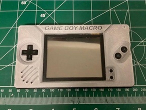 remixed game boy macro lite face plate gameboy ds 3d print model - Mito3D