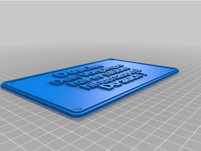 schild dusche customized 3d print model - Mito3D