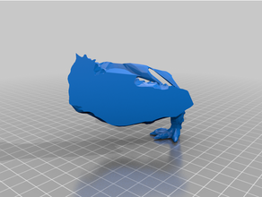 éponge dragon poly remix 3d imprimante sla 3d print model - Mito3D