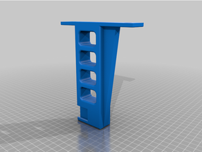 strong wall mount sided filament holder ar shelving bauhaus spool stand 3d print model - Mito3D