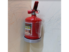 extinguisher shelf 3d print model - Mito3D