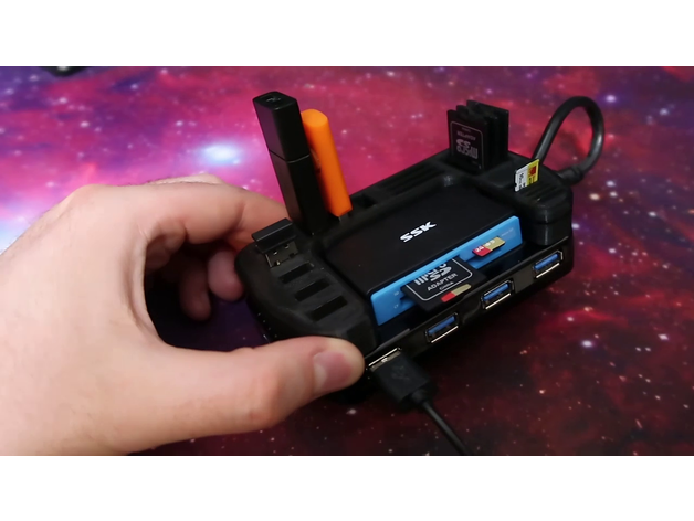 USB sd tarjeta soporte micro 3D print model - Mito3D