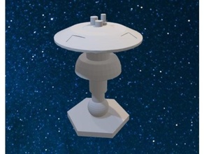 étoile randonnée fédération starbase stardock catane pièces spacedock Star Trek 3d print model - Mito3D