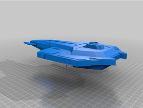 étoile randonnée cardassien veine classe navire Star Trek 3d print model - Mito3D