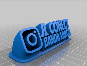 personalizado barriendo 2 line jl conectar 3d print model - Mito3D