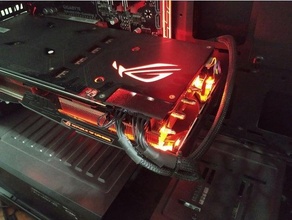 asus rog strix gpu power connector led cover pcie rtx 2060 3d print model - Mito3D