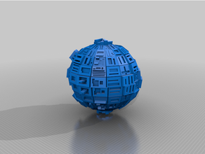 star trek borg sphere variant ship startrek 3d print model - Mito3D