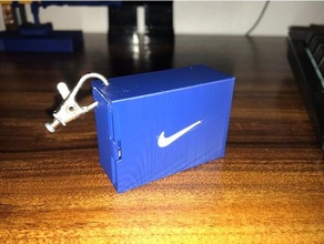 nike jordan 1 shoe box keychain accessories air easy fun jordans shoes swoosh 3d print model - Mito3D