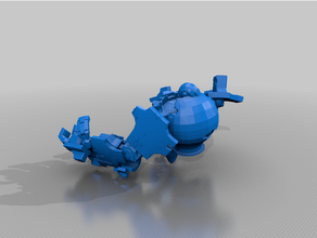 titán larva moscardón dnd monstruo construir dp 3d print model - Mito3D