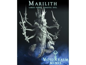 Marilith dnd Monster Handbuch 3d print model - Mito3D