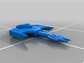 star trek klingon tiq vo' nagh heart stone class ship 3d print model - Mito3D