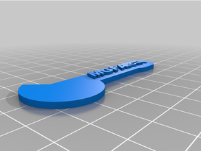 shopping cart key keychain 3d print model - Mito3D