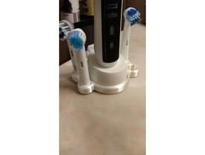 oral 1000 elétrico escova dente suporte banheiro acessórios organizador b 3d print model - Mito3D
