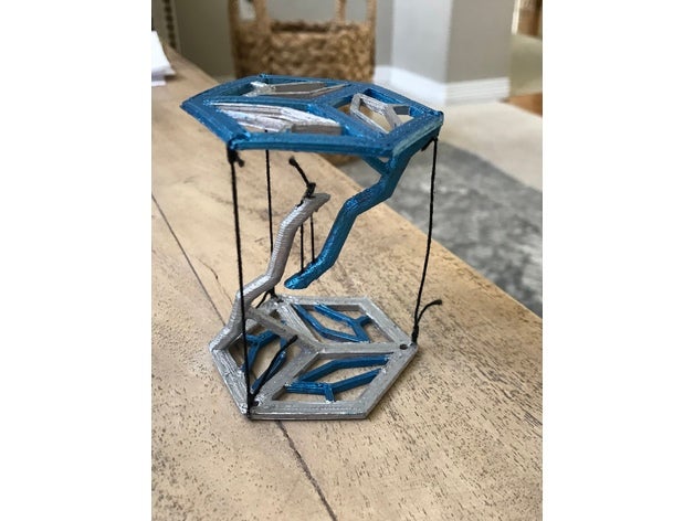 impossible table hexagone 3D print model - Mito3D
