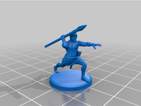 early antiquity - sumerian light infantry 20mm 25mm historical spearman tabletop gaming wargaming 3d print model - Mito3D