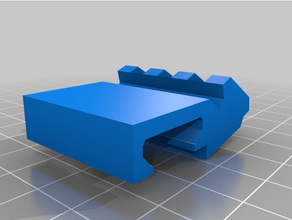 nerf rival 30degress angled rail attatchment 3d print model - Mito3D