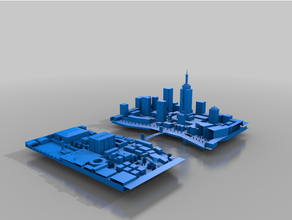 godzilla city - metropolitan metro 3d print model - Mito3D