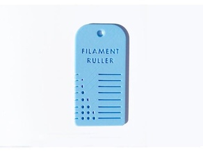 filament ruler guide spool 3d print model - Mito3D