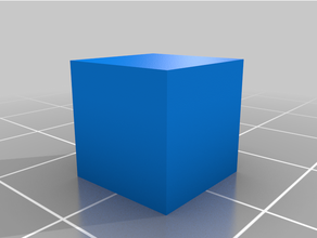 solid test cube square 10mm 1cm 3d print model - Mito3D